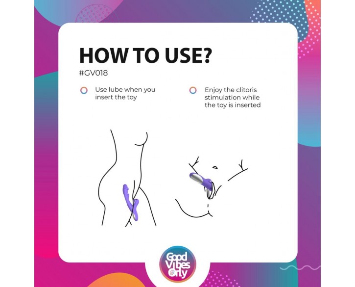 Вібратор-кролик Good Vibes Only - Tess Rabbit Vibrator with G-Spot Stimulator