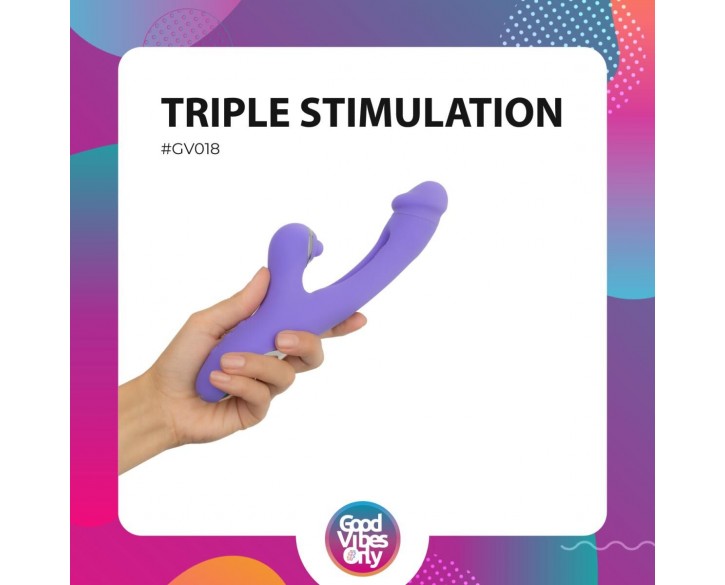 Вібратор-кролик Good Vibes Only - Tess Rabbit Vibrator with G-Spot Stimulator