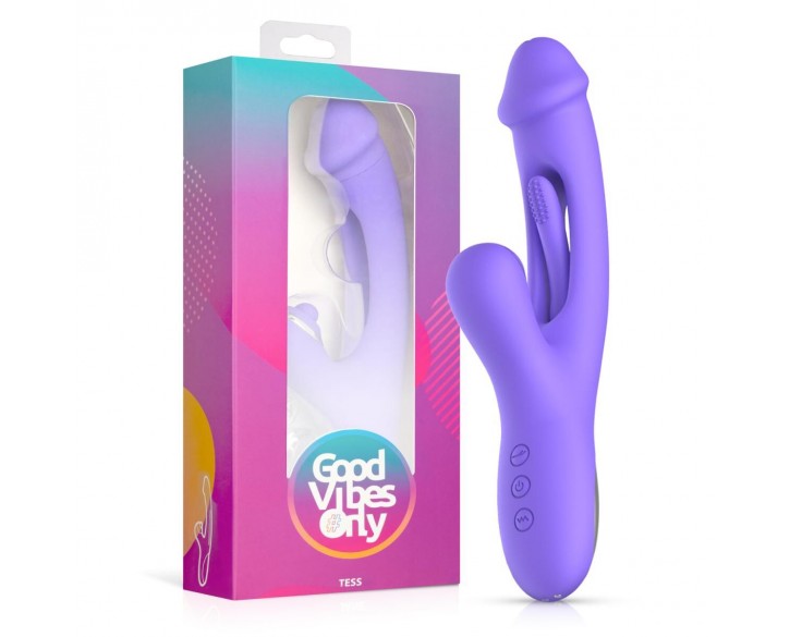 Вібратор-кролик Good Vibes Only - Tess Rabbit Vibrator with G-Spot Stimulator