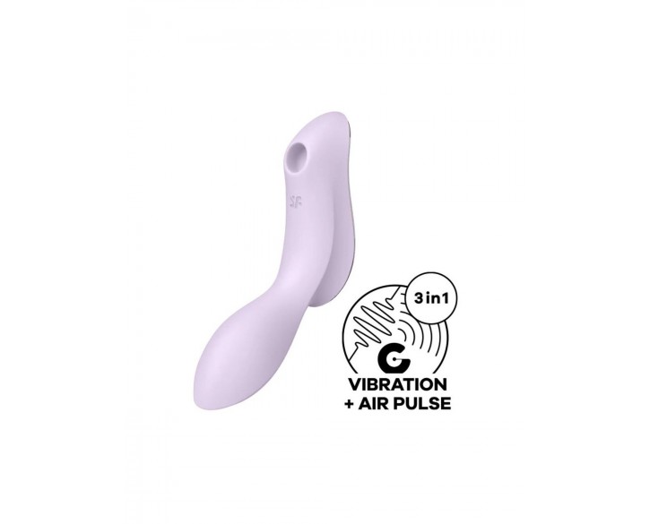 Вакуумний стимулятор з вібрацією Satisfyer Curvy Trinity 2 Violet