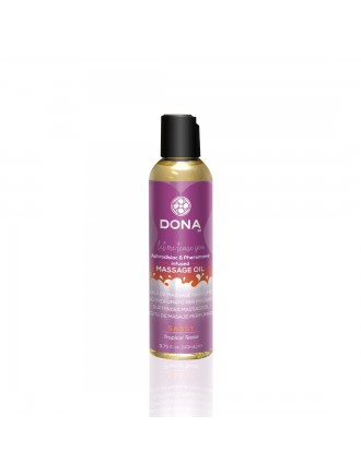 Масажна олія DONA Massage Oil SASSY – TROPICAL TEASE (110 мл) з феромонами та афродизіаками