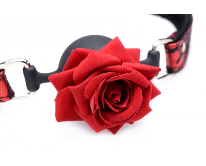 Кляп Master Series Eye-Catching Ball Gag With Rose