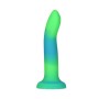 Фалоімітатор, що світиться в темряві, ADDICTION Rave 8″, Glow in the Dark Dildo Blue Green, 20,3 см