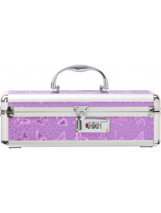 Кейс для зберігання секс-іграшок BMS Factory - The Toy Chest Lokable Vibrator Case Purple з кодовим