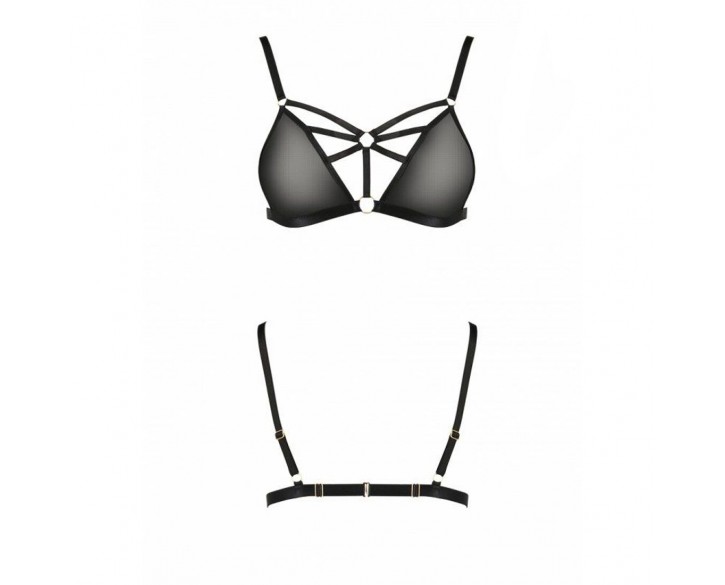 Бюстгальтер-стрепи Meggy Bra black XXL/XXXL — Passion Exclusive