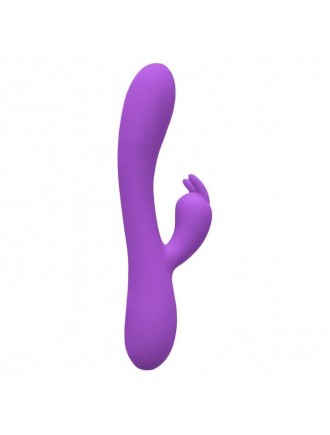 Вібратор-кролик Wooomy Gili-Gili Vibrator with Heat Purple, відросток з вушками, підігрів до 40°С