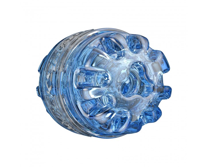 Мастурбатор Fleshlight Quickshot Turbo Blue Ice, компактний, чудово для пар і мінету