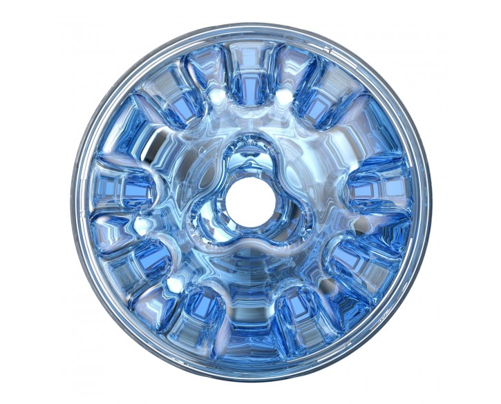 Мастурбатор Fleshlight Quickshot Turbo Blue Ice, компактний, чудово для пар і мінету