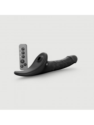 Вібронасадка для страпону з вакуумною стимуляцією Strap-On-Me Multi Orgasm Realistic Dildo XL Black