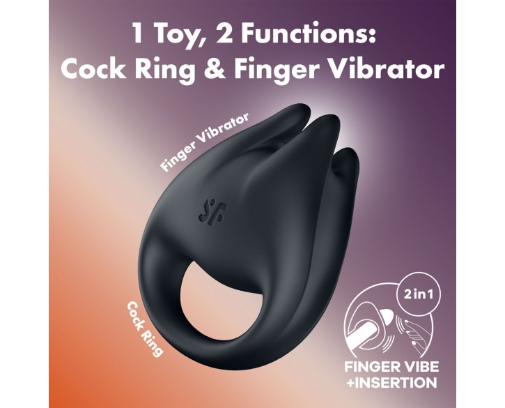Вібратор на палець та ерекційне кільце 2в1 Satisfyer Perfect Pair 1