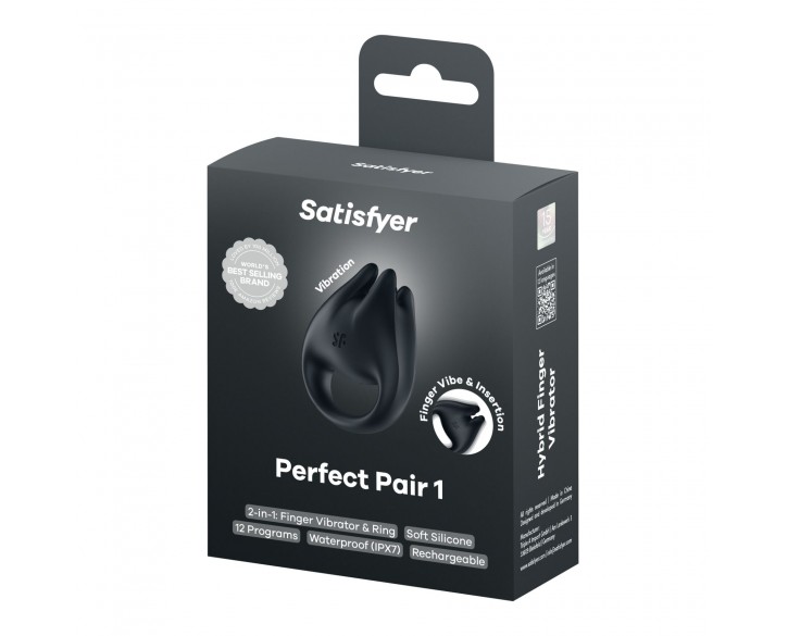 Вібратор на палець та ерекційне кільце 2в1 Satisfyer Perfect Pair 1