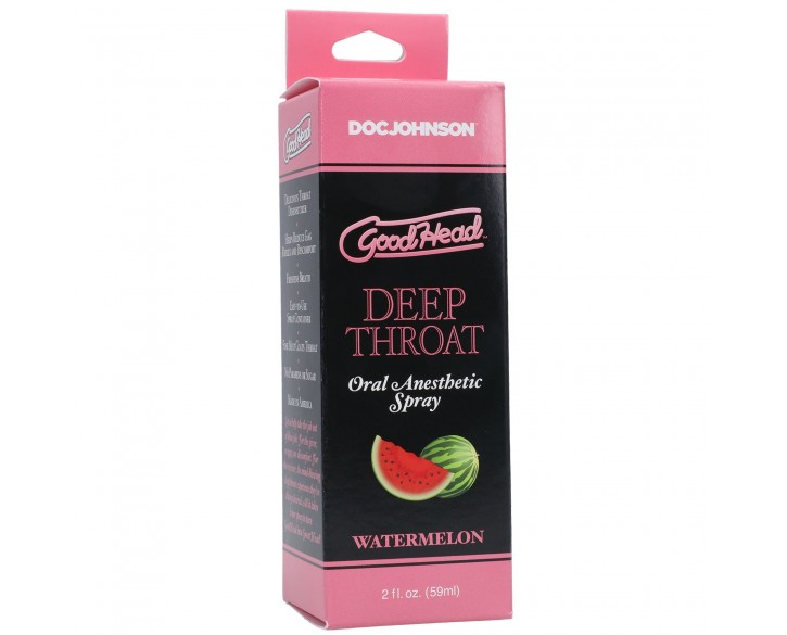 Спрей для мінету Doc Johnson GoodHead DeepThroat Spray - Watermelon 59 мл для глибокого мінету