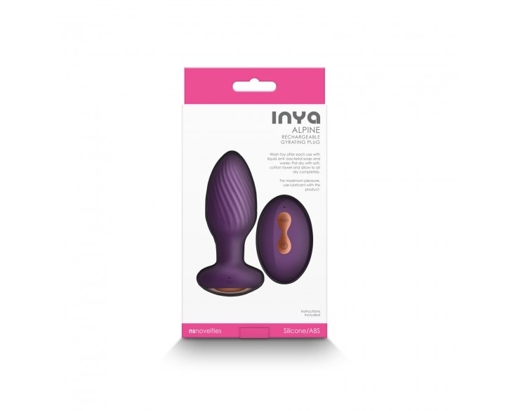 Анальна пробка з вібрацією NS Novelties INYA - Alpine - Purple