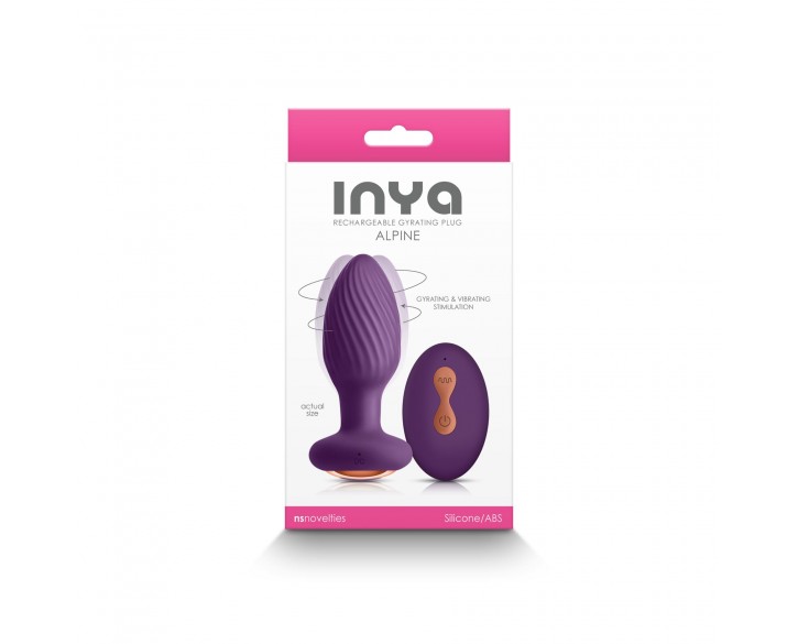Анальна пробка з вібрацією NS Novelties INYA - Alpine - Purple