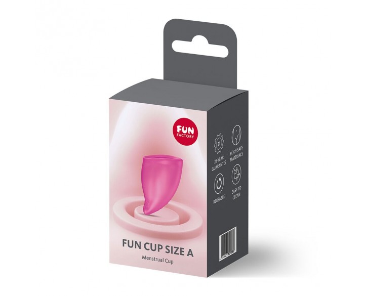 Менструальна чаша Fun Factory FUN CUP SIZE A Magenta, багаторазова, діаметр 4 см, об’єм 20 мл