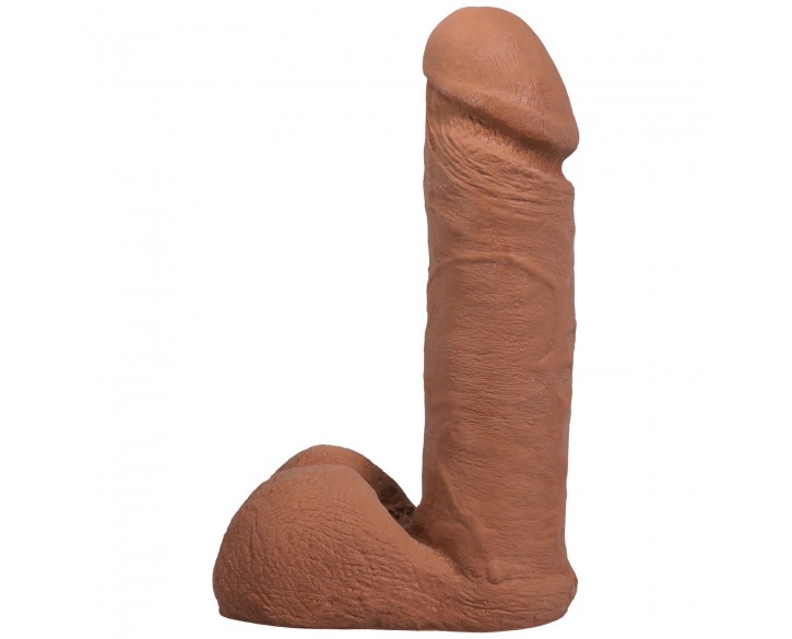 Фалоімітатор Doc Johnson The Realistic Cock ULTRASKYN - 6 Inch with Balls Caramel