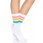 Шкарпетки жіночі в смужку Leg Avenue Pride crew socks Pansexual, 37–43 розмір