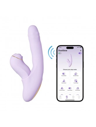 Смарт-вібратор 5в1 Svakom DuoGlow, пульсівний вібратор з намистинами та пульсівний стимулятор