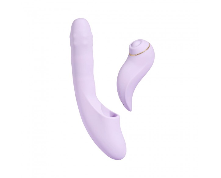 Смарт-вібратор 5в1 Svakom DuoGlow, пульсівний вібратор з намистинами та пульсівний стимулятор