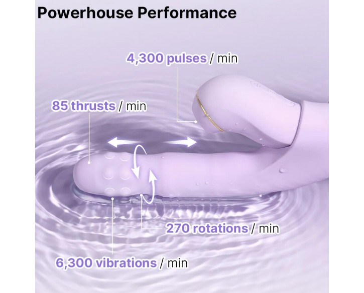 Смарт-вібратор 5в1 Svakom DuoGlow, пульсівний вібратор з намистинами та пульсівний стимулятор