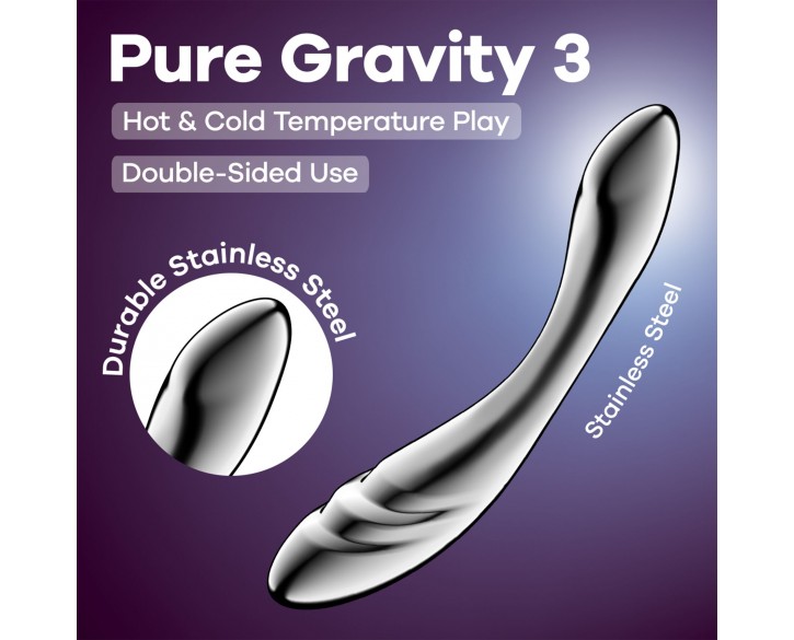 Металевий дилдо Satisfyer Pure Gravity 3