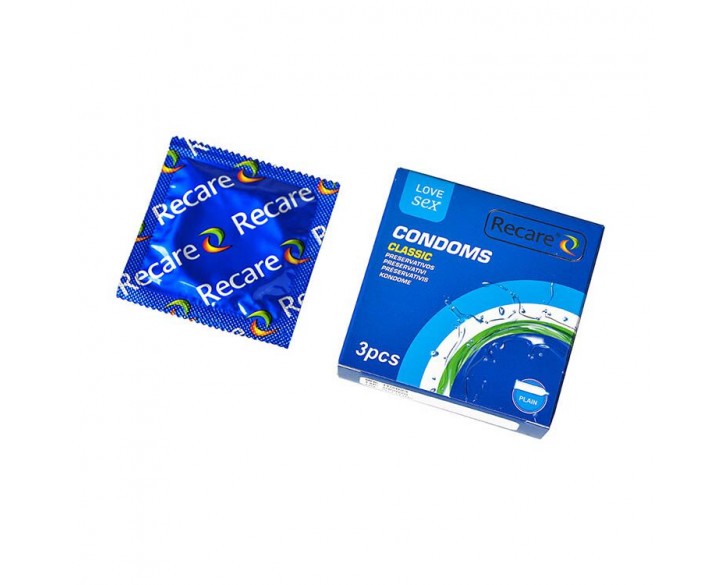 Презервативи Recare Classic Condoms 3 шт, класичні
