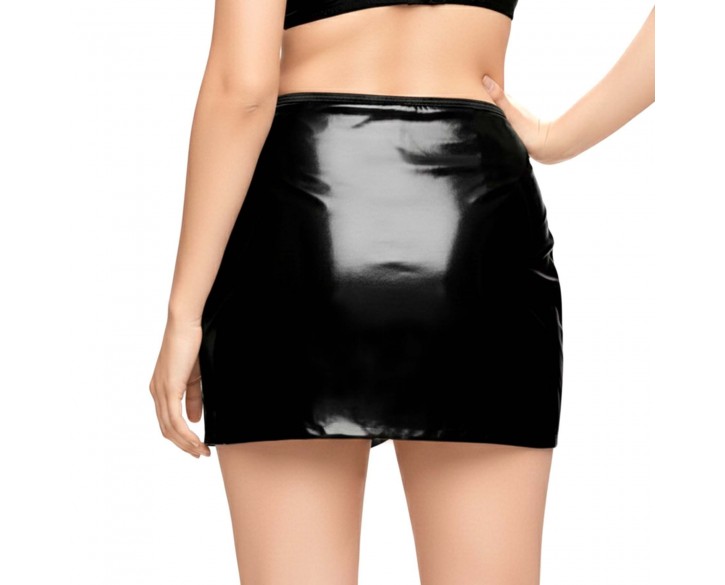 Лакована сексуальна спідниця Art of Sex - Malibu, колір чорний, L-2XL