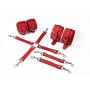 Набір для БДСМ 3 в 1 Feral Feelings BDSM Kit 3 Red, red, наручники, поножі, хрестовина