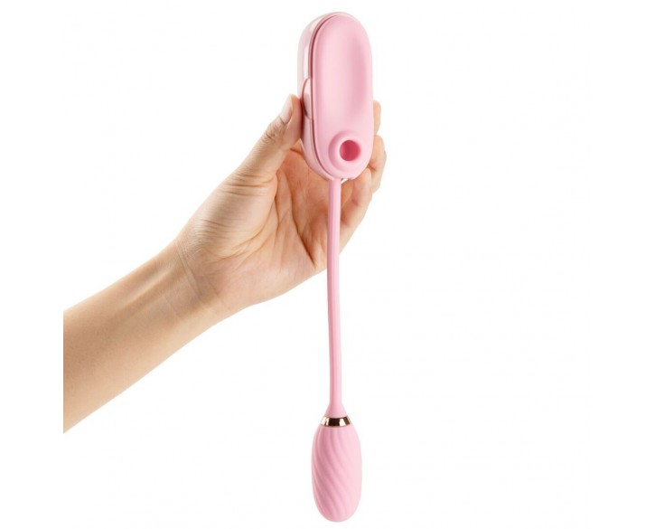 Вакуумний кліторальний стимулятор Otouch Louis Vibrate Pink з вібрацією