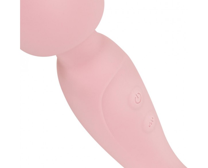Вібромасажер Good Vibes Only - SIMI Double-Sided Wand Vibrator Soft Silicone - Pink
