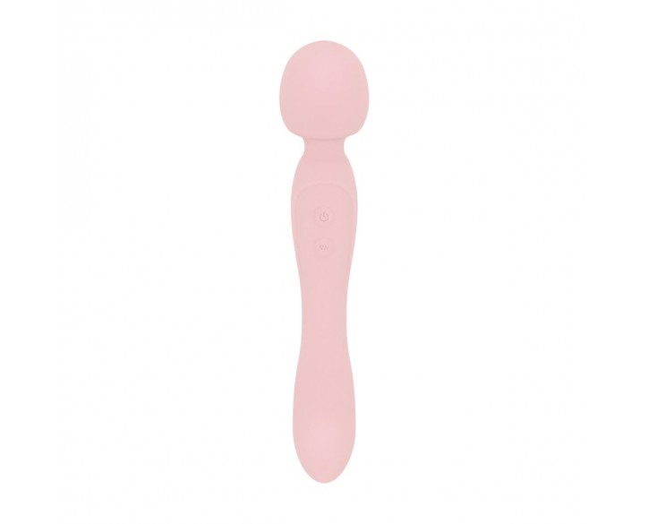 Вібромасажер Good Vibes Only - SIMI Double-Sided Wand Vibrator Soft Silicone - Pink