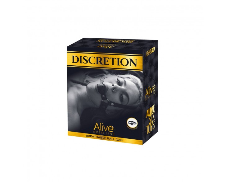 Повітропроникний кляп Alive Discretion Black