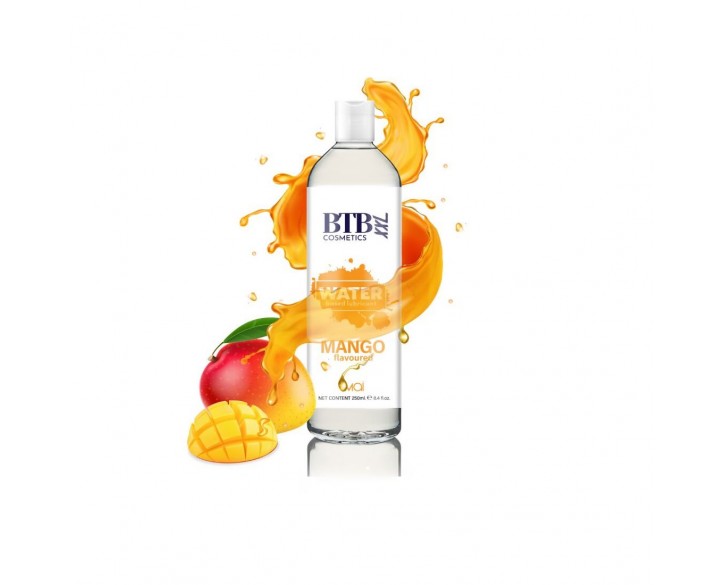 Змазка на водній основі BTB FLAVORED MANGO з ароматом манго (250 мл)