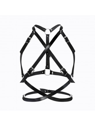 Портупея жіноча Art of Sex - Agnessa Leather harness, Чорний XS-M