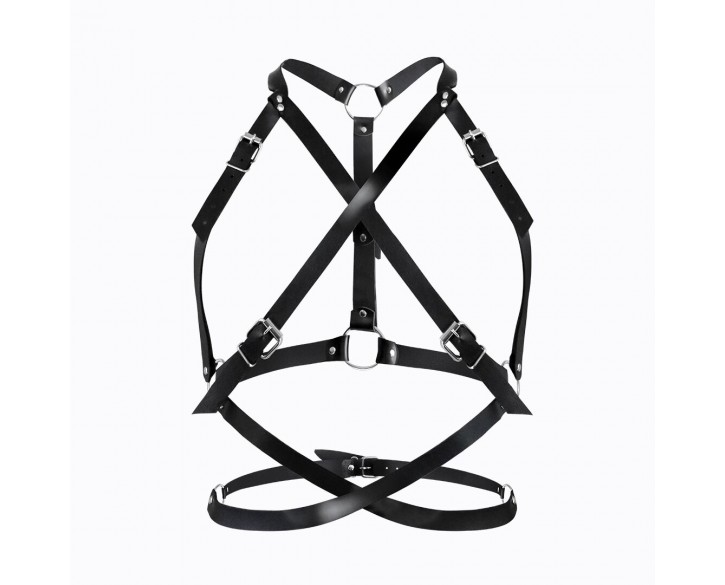 Портупея жіноча Art of Sex - Agnessa Leather harness, Чорний XS-M