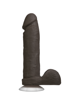 Фалоімітатор Doc Johnson The Realistic Cock 8 inch Black - ULTRASKYN, Vack-U-Lock, діаметр 5,1 см