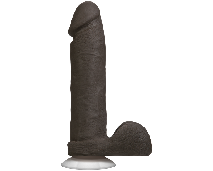 Фалоімітатор Doc Johnson The Realistic Cock 8 inch Black - ULTRASKYN, Vack-U-Lock, діаметр 5,1 см