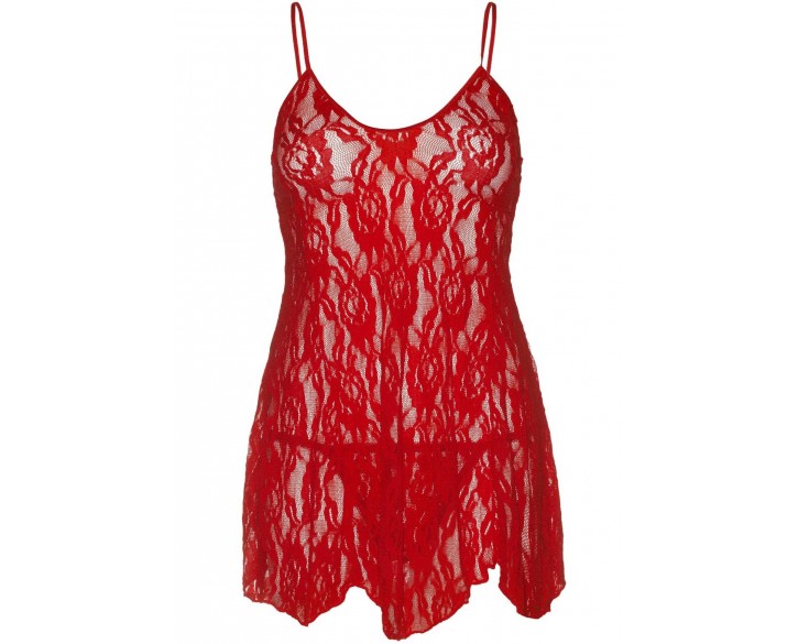 Пеньюар Leg Avenue Rose Lace Flair Chemise Red One Size