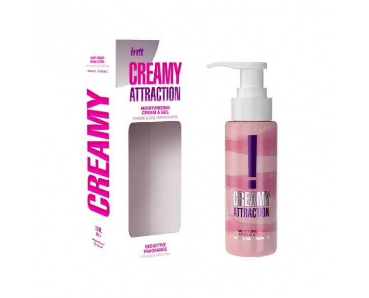 Зволожувальний крем-гель 2в1 Intt Creamy Attraction Seduction 100мл з афродизіаком, унісекс