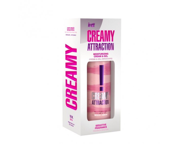 Зволожувальний крем-гель 2в1 Intt Creamy Attraction Seduction 100мл з афродизіаком, унісекс