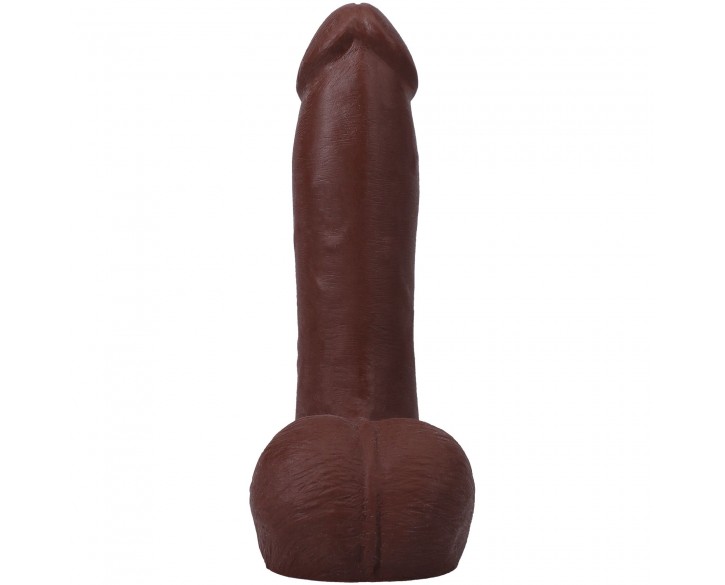 Фалоімітатор Doc Johnson The Realistic Cock ULTRASKYN - 7 Inch with Balls Chocolate