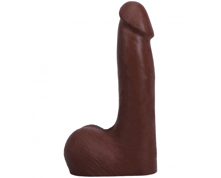 Фалоімітатор Doc Johnson The Realistic Cock ULTRASKYN - 7 Inch with Balls Chocolate
