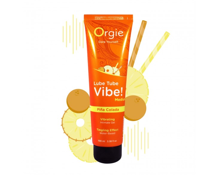 Вібролубрикант Orgie Lube Tube Vibe! Pina Colada 100 мл