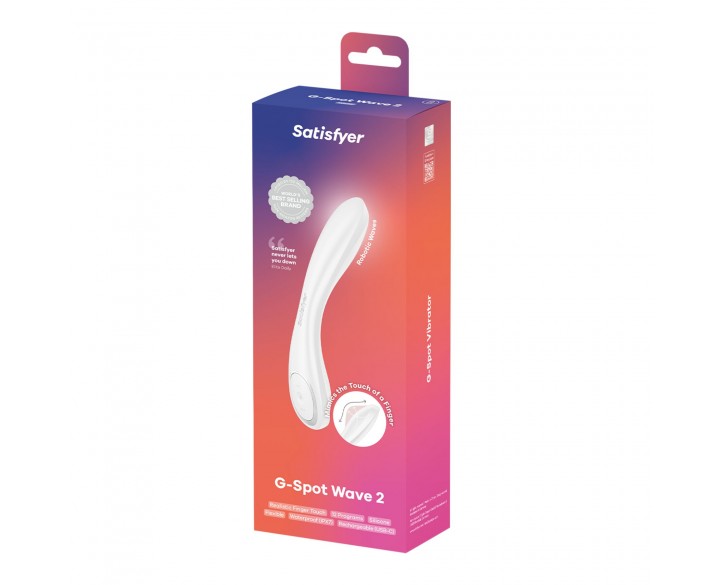 Вібратор Satisfyer G-Spot Wave 2 White, імітує доторкання пальця