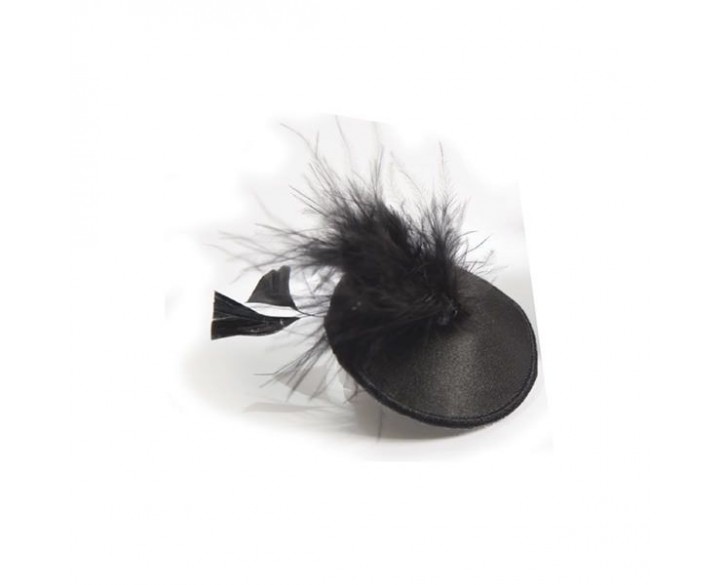 Пестіс - стикини Bijoux Indiscrets Burlesque pasties FEATHER, з пір'ям