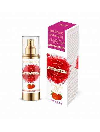 Розігрівальна масажна олія з феромонами MAI PHEROMON MASSAGE OIL — STRAWBERRY (30 мл)