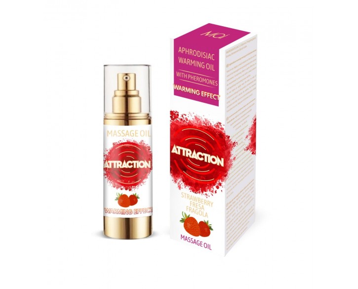 Розігрівальна масажна олія з феромонами MAI PHEROMON MASSAGE OIL — STRAWBERRY (30 мл)