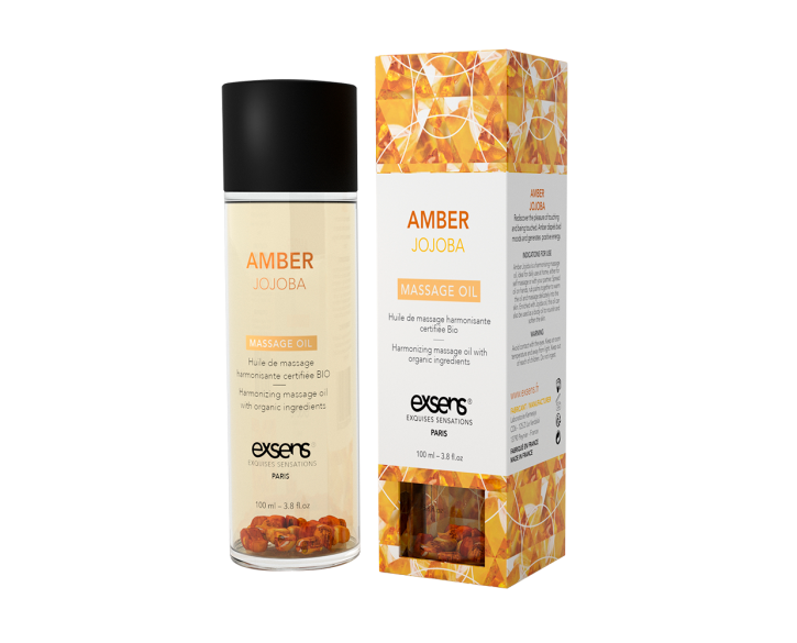 Масажна олія EXSENS Amber Jojoba (гармонізує, з бурштином) 100мл, натуральна