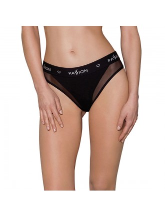 Трусики з прозорою вставкою Passion PS002 PANTIES black, size M