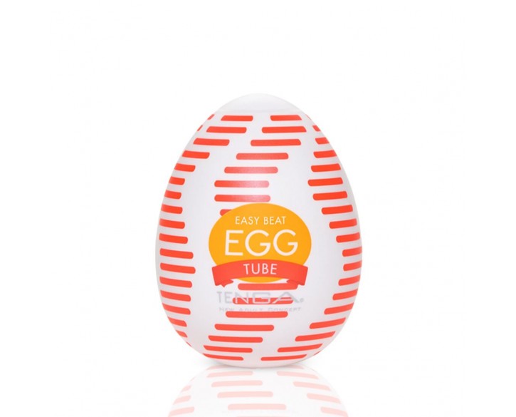 Мастурбатор-яйце Tenga Egg Tube, рельєф з поздовжніми лініями